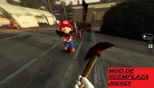 Stupid Mario o Mario estúpido Mod Porteado de left 4 Dead 2 con dedos articulados de SMG4